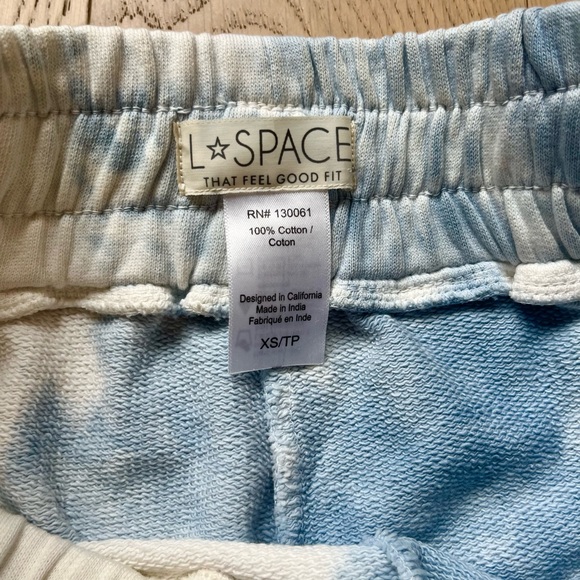 L*SPACE Blue Tie Dye Sweatpants Joggers - Picture 5 of 6